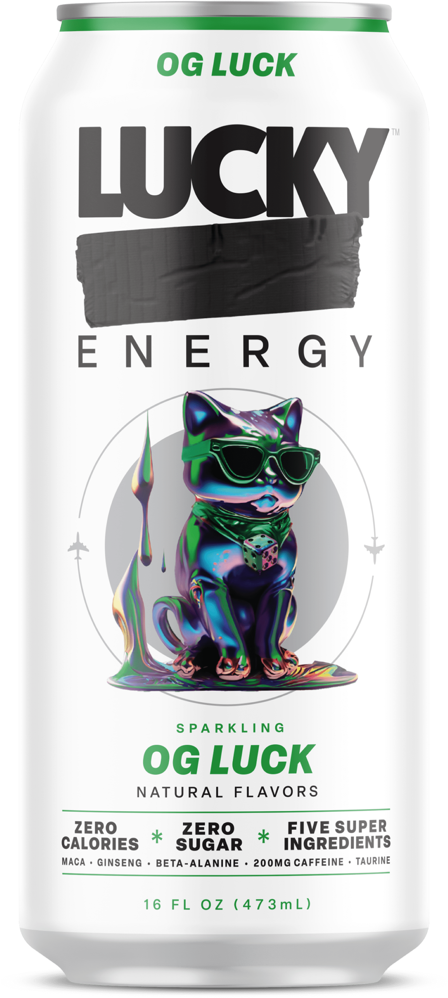 Lucky Energy Sugar Free Energy Drinks 16 fl oz Can, Tropical