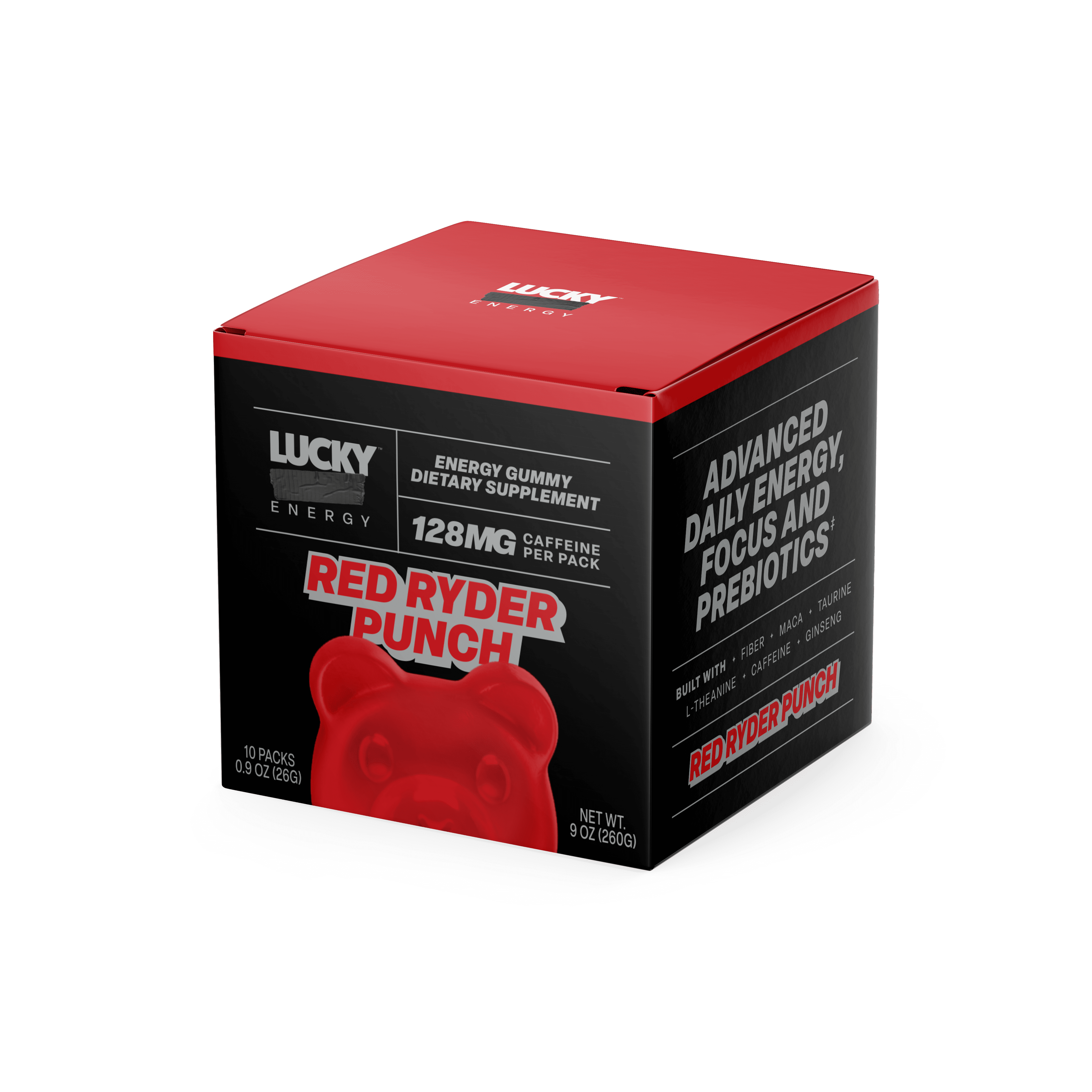 Lucky Energy Red Ryder Punch 10 Pack Gummies