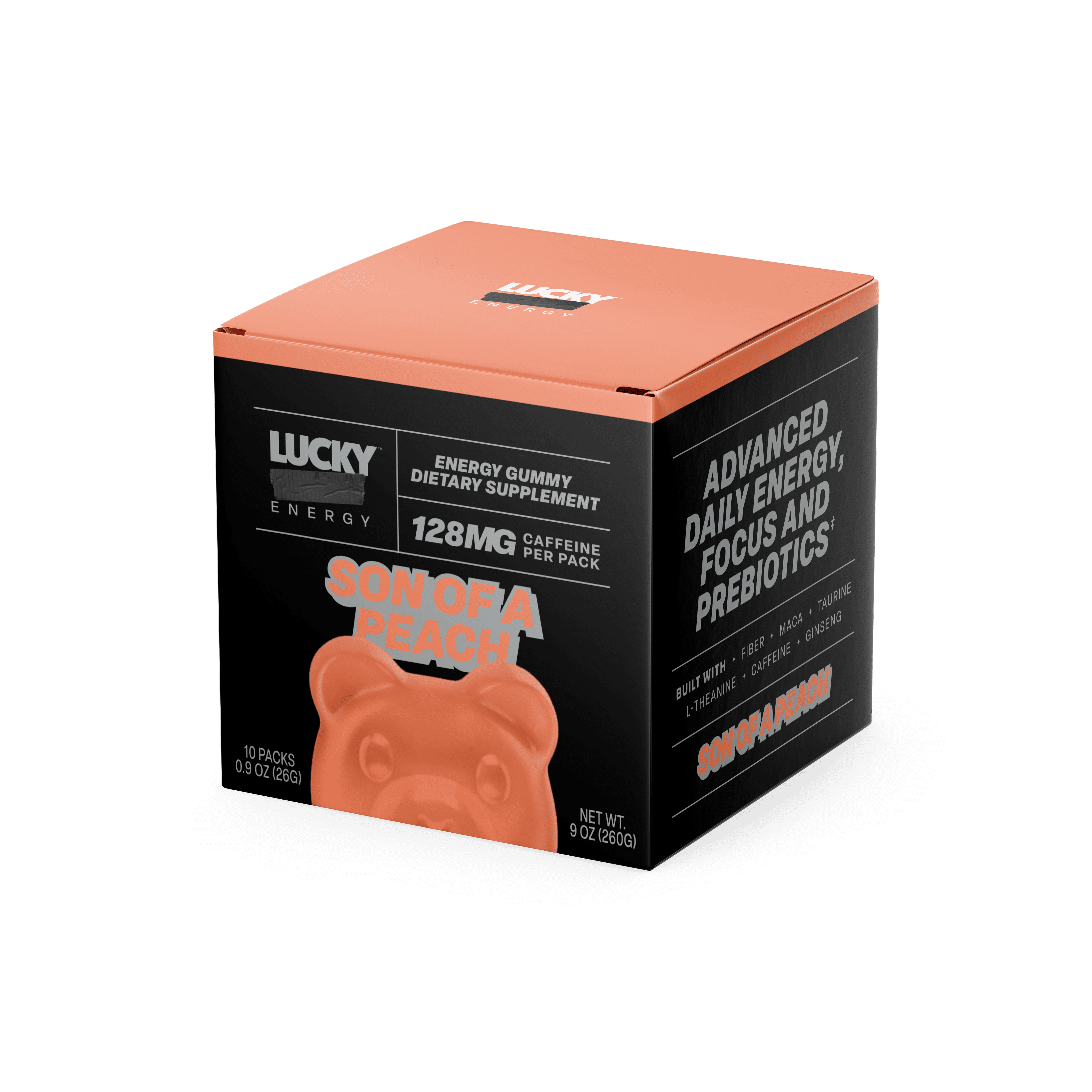 Lucky Energy Son of a Peach 10 Pack Gummies