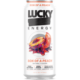 thumbnail image 1 of Lucky Energy Sugar Free Energy Drinks 16 fl oz Can, Son of a Peach with Maca, Ginseng, Taurine, Beta-Alanine, 200mg Caffeine, Zero Calories, 1 of 6