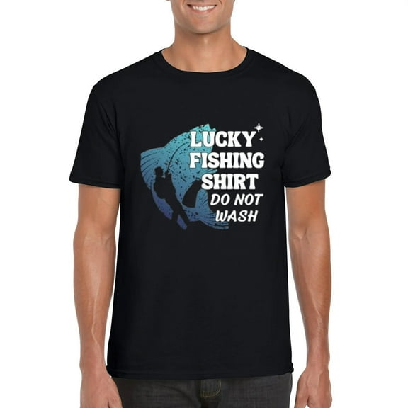 Lucky Fishing Shirt Do Not Wash Funny Angler Superstition Superstitious T-Shirt, for men & women, up to size 5XL