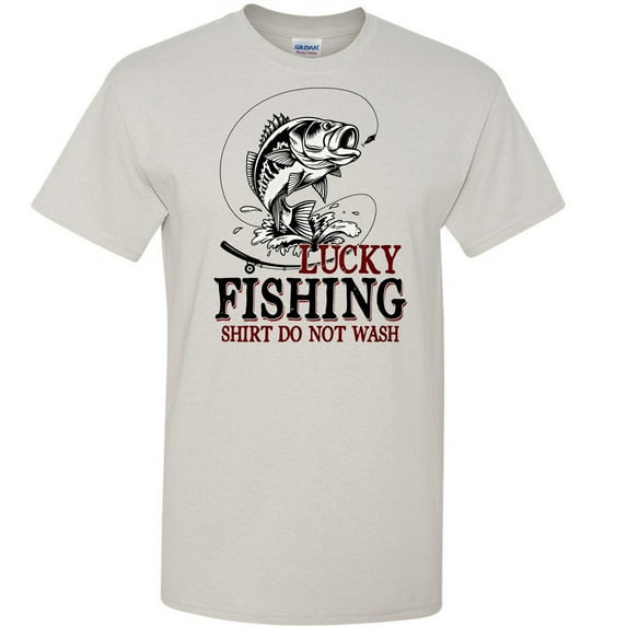 "Lucky Fishing Shirt – Funny Fisherman Tee with 'Do Not Wash' Quote, Humorous Gift for Anglers & Outdoor Lovers"
