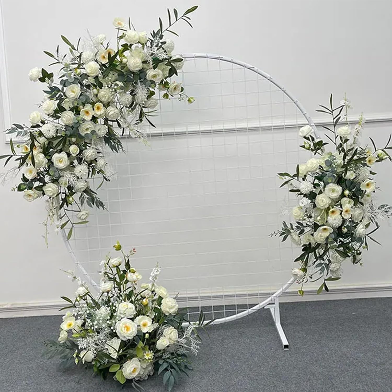 Lucky Flower 3pcs Artificial Pure White Arch Flowers