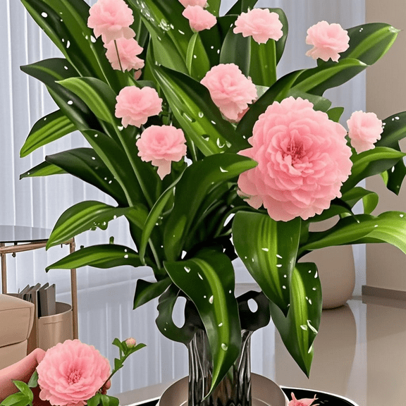 Lucky Fortune Easter Gift Brazilian Wood Mini Plant Indoor Potted Greenery Natural Air Purifier