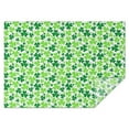 thumbnail image 1 of Lucky Four Leaf Clover Table Cloth,Wrinkle Resistant Table Cover with Polyester,Waterproof Reusable Table Clothes for Weeding Birthday Tea Party Decorations (Rectangle,60x84inch), 1 of 5