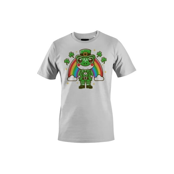 Lucky Frog Leprechaun with Rainbow St. Patricks Day Cute Women's T-shirt
