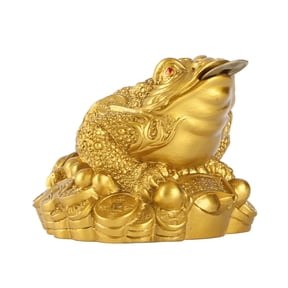 Lucky Frog, Represents A Popular Feng Shui Charm For Prosperity, Money Frog, A In Its Mouth, For Feng Shui Home Decoration