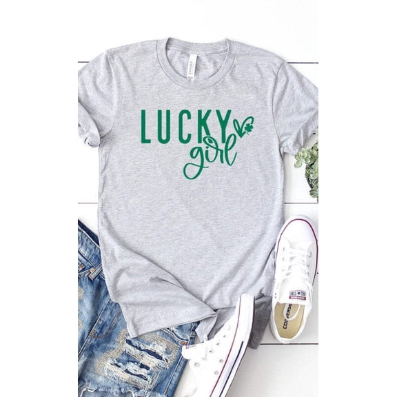 Lucky Girl Graphic Tee T-Shirt