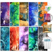 Lucky Goddness Transfer Ink,10Pcs Marble Sublimation Transfer Paper