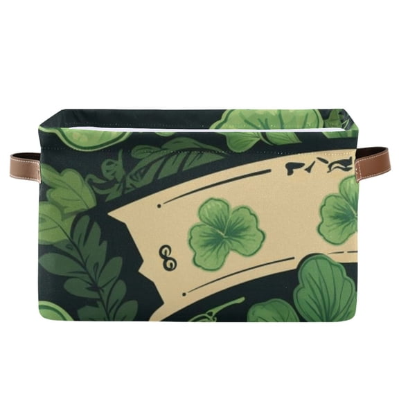 Lucky Grass Decoration Storage Bins Baskets With Handles Storage Box Clothes Organizer Organization Toys