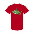 thumbnail image 1 of Lucky Green Shark T-Shirt Men -Image by Shutterstock, Male Medium, 1 of 2