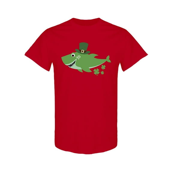 Lucky Green Shark T-Shirt Men -Image by Shutterstock, Male Medium