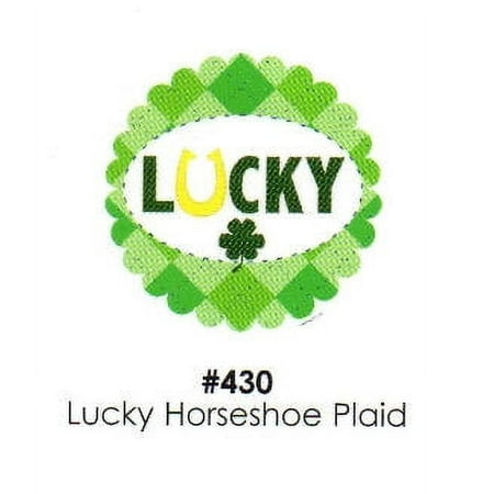 Lucky Horseshoe Plaid Cake Decoration Edible Frosting Photo Sheet