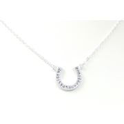 Lucky Horseshoe Rhinestone Necklace