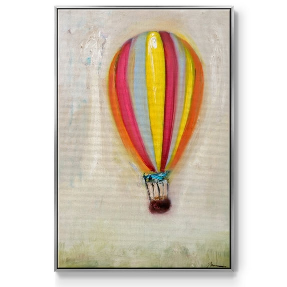 Lucky Hot Air Balloon Framed Premium Gallery Wrapped Canvas - Ready to Hang