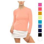 Lucky In Love Women's Breeze Long Sleeve (Fitted) Crew Tennis Tee