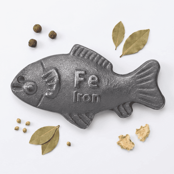 Iron Fish Cooking Tool, Cast Iron Fish for Cooking to Support Iron Intake, Food Grade Iron Supplement for Daily Use