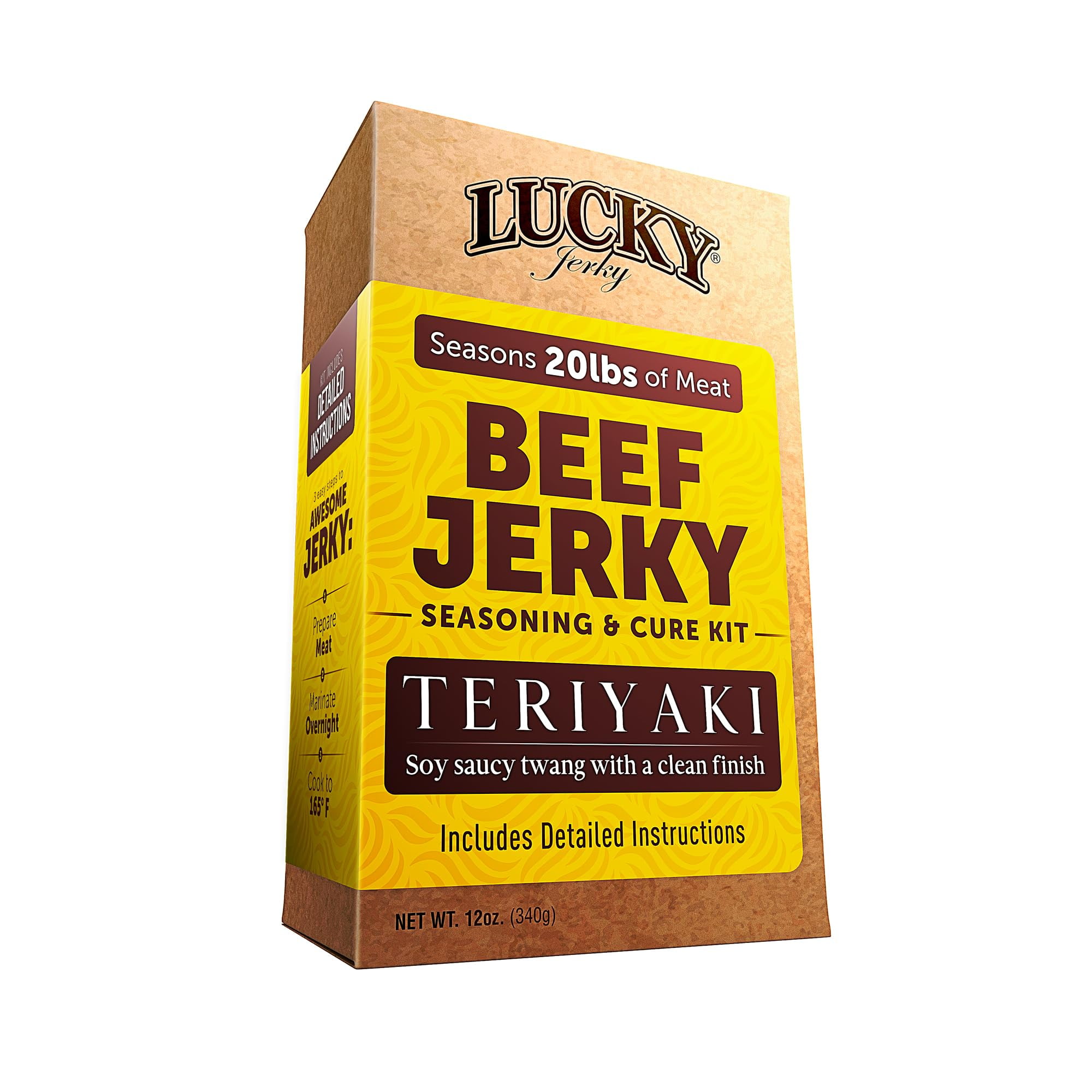 Lucky Jerky Teriyaki DIY BCF26 Jerky Seasoning Kit Seasons 20lbs of
