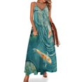 thumbnail image 1 of Lucky Koi Fish Lotus Leaf Fine Art Sleeveless Dress Summer Dress Woman 2025, 1 of 7