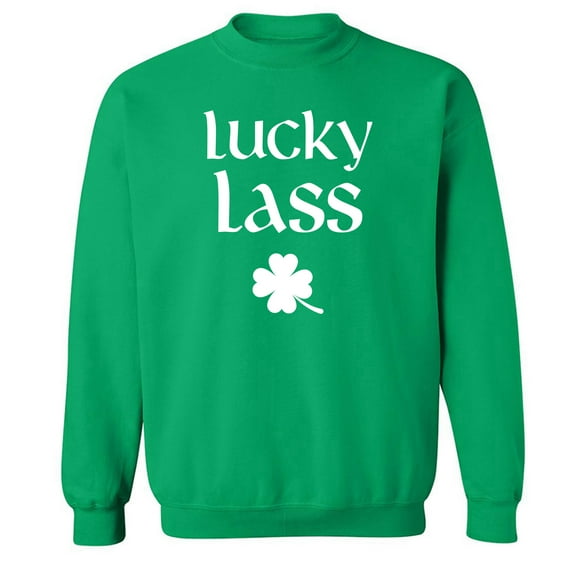 Lucky Lass (clover) Crewneck Sweatshirt