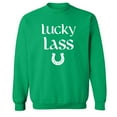 thumbnail image 1 of Lucky Lass (horseshoe) Crewneck Sweatshirt, 1 of 3