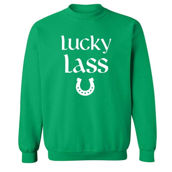 Lucky Lass (horseshoe) Crewneck Sweatshirt