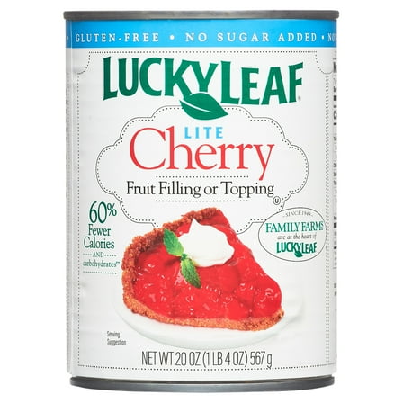 Lucky Leaf Lite Cherry Fruit Filling & Topping 20 oz. Can