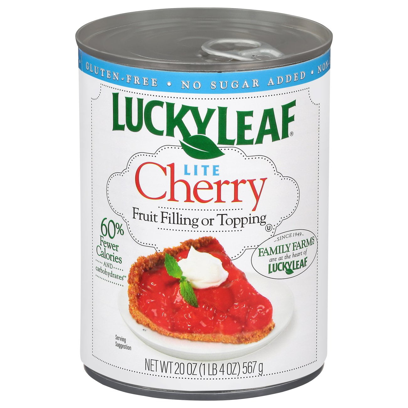 2X - Lucky Leaf Lite Cherry Fruit Filling & Topping - 20 oz