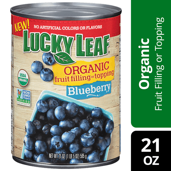 Lucky Leaf Organic Fruit Filling Blueberry, 21.0 OZ