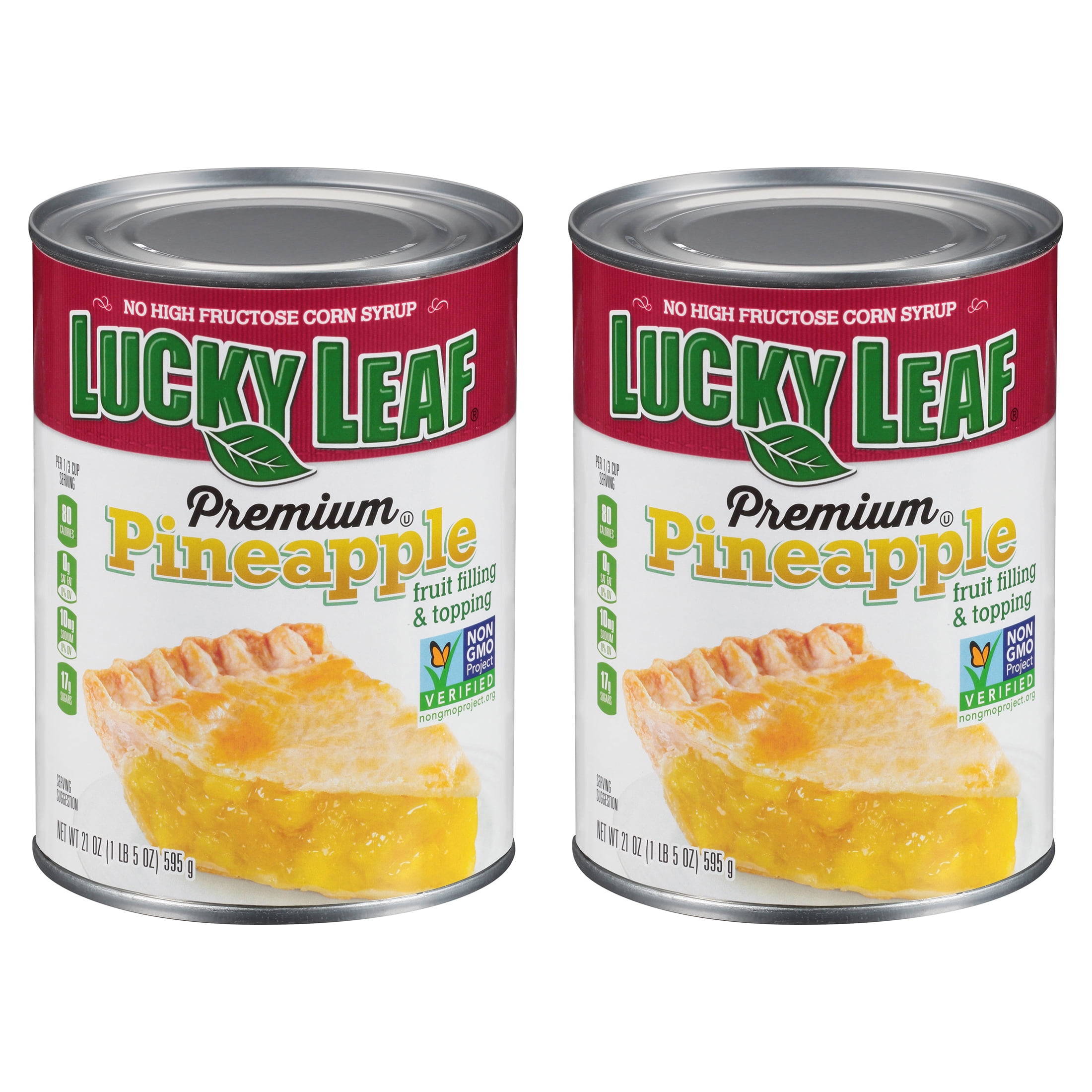 4 pack) Lucky Leaf Organic Apple Fruit Filling and Topping, 21 oz Can 😹