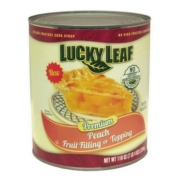 Lucky Leaf Premium Filling and Topping, Peach, 116 oz - Case of 3
