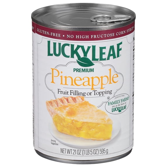Lucky Leaf Premium Pineapple Pie Fruit Filling & Topping - 21 oz (Packaging May Vary)