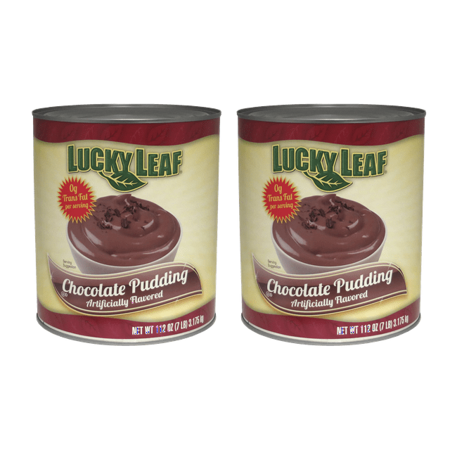 Lucky Leaf Ready To Use Premium Chocolate Pudding, 2Pack 7 lb (112 oz