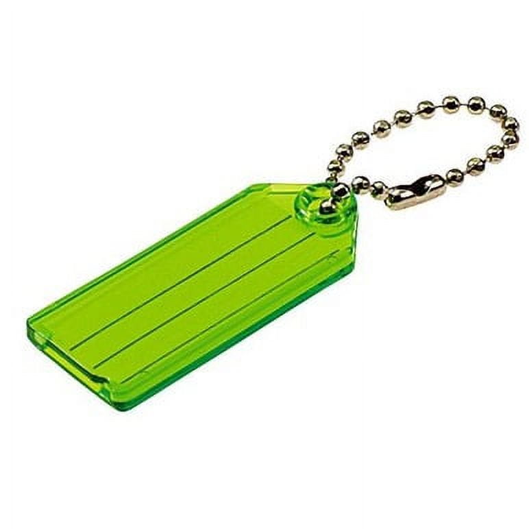 Lucky Line 10100-40 Green Key Tag w/Ball Chain 100/box