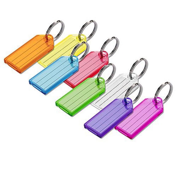 Lucky Line 10400 Key Tag with Split Ring 100/Box, Assorted Color