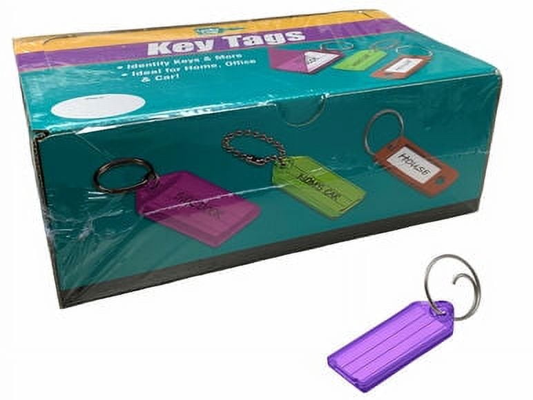 Lucky Line 12300-65 Purple Key Tag with Tang Ring 100/box