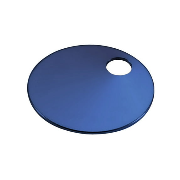 Lucky Line 25630, 1-1/4" Blue Aluminum Tag 100/Box