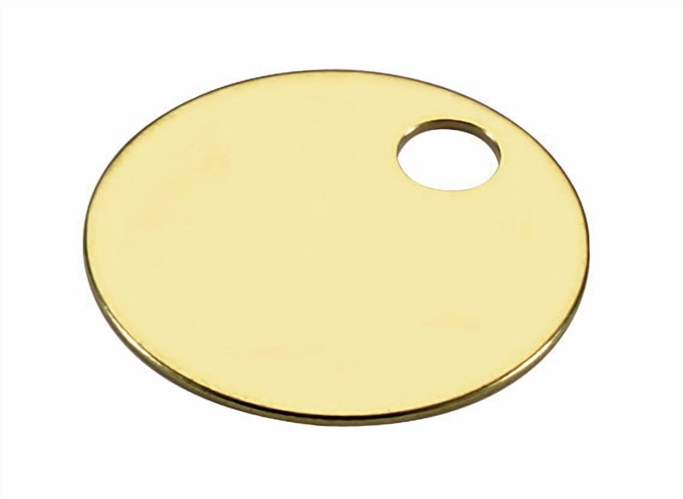 Lucky Line 26006 3/4" Brass Key Tags Box of 100