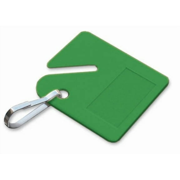 Lucky Line 26640 Square Notch Tag, Green 100/Box