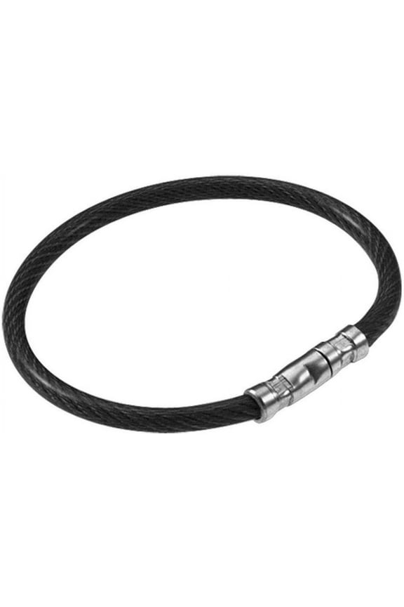 Twisty Key Ring Steel - Flexible Twist Lock Wire Loop - 1-Pack