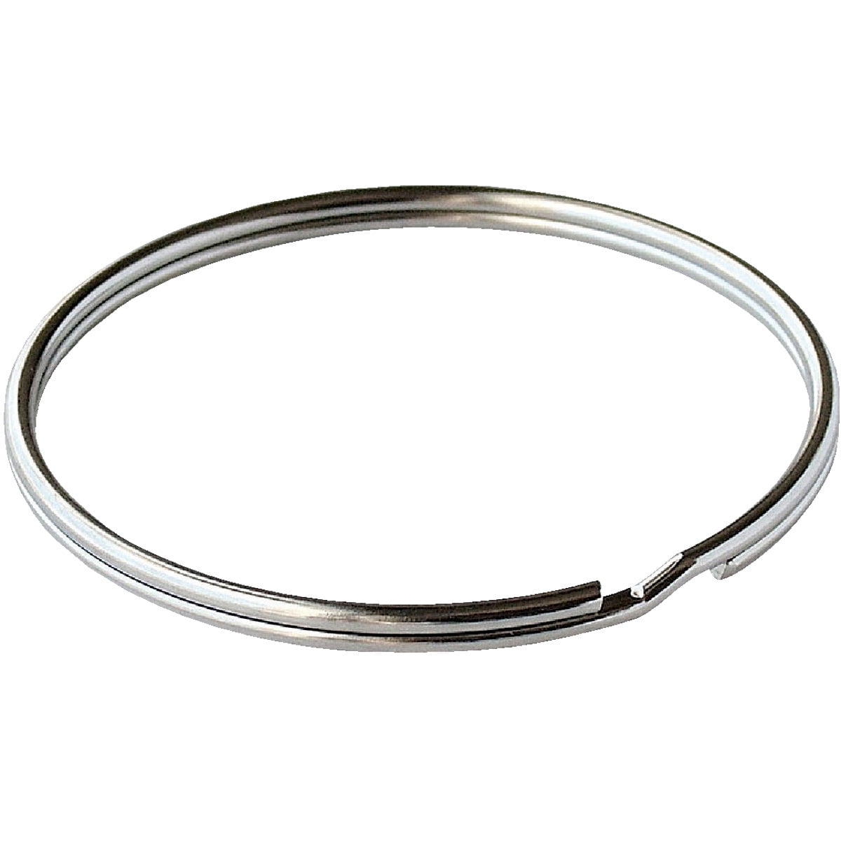 Lucky Line 7/8" Split Key Ring, Nickel-Plated Tempered Steel, Heavy Duty Metal Key Chain Ring for Cars, Crafts, Lanyards, Box of 100 (76300)