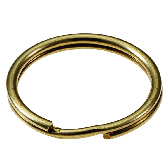 Lucky Line 77600 Brass Plated Split Ring, 1-1/4" Box/100
