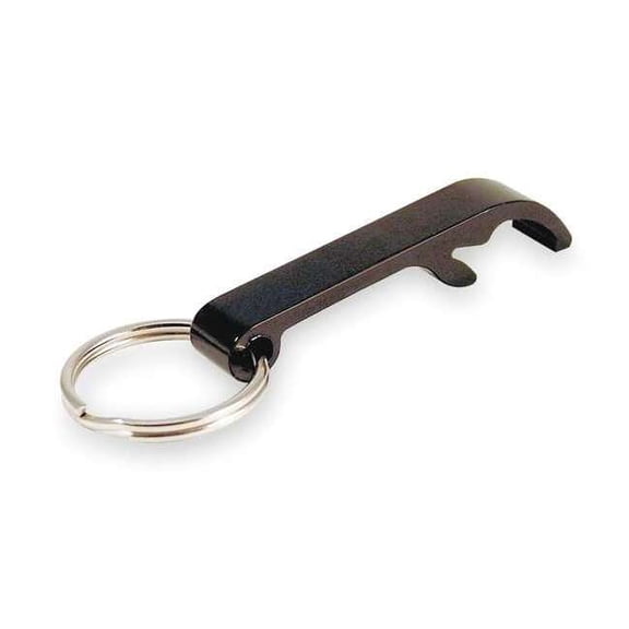 Lucky Line Key Lock, Black, Aluminum, Bottle Opener, 10 PK 87710
