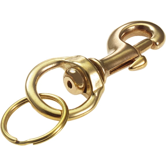 Lucky Line Brass Bolt Snap Key Chain - Pack of 8