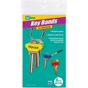 Lucky Line Colorful Key Bands - Key Identifiers Medium, 8 Pack 17108