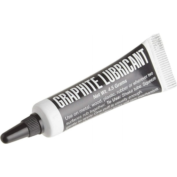 Lucky Line Graphite Dry Lock Lubricant Powder, 4.5 Grams (9501), Black