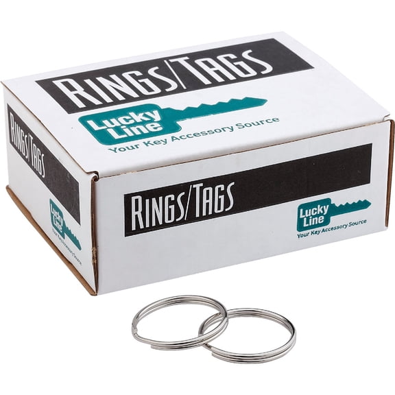 Lucky Line Heavy-Duty Split Key Ring - Pack of 6