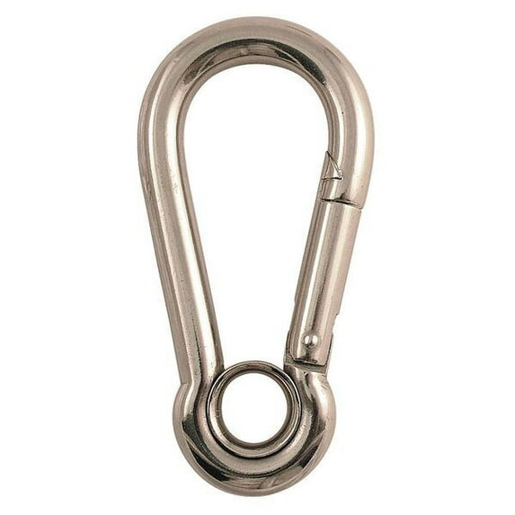 Lucky Line Interlocking Snap, SS, 1/4 in Eye Dia 4FCP1