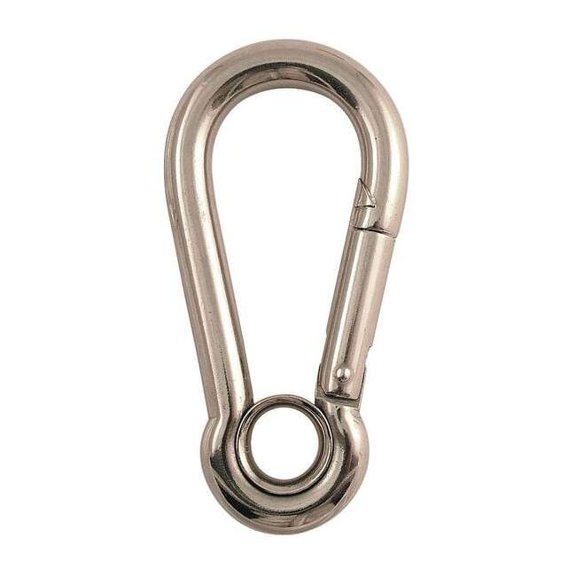 Lucky Line Interlocking Snap, SS, 9/16 in Eye Dia 4FCP4