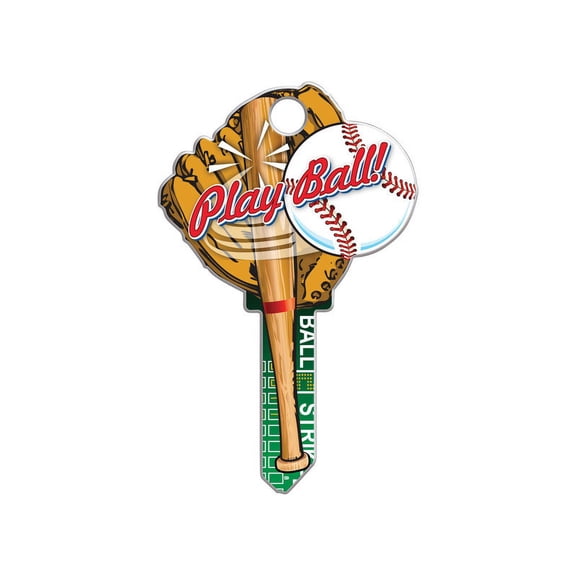 Lucky Line Key Shapes Baseball House Key Blank Double For Schlage SC1
